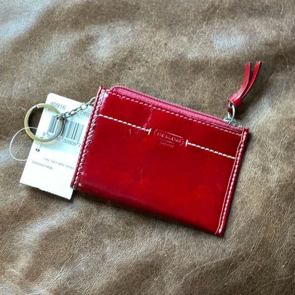 Coach Bags Coach Mini Skinny Id Case Wallet Ruby Poshmark